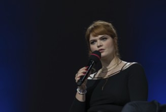 FRANKFURT AM MAIN, Germany, October 20 2023: Sophie Passmann (*1994, German author, radio host,