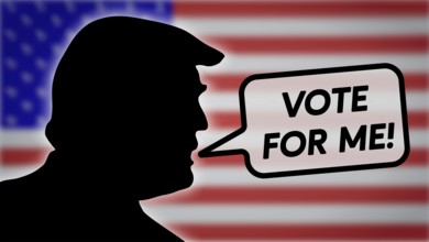 Symbolic image on the topic of presidential elections 2024, election recommendation, call to vote