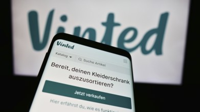 Stuttgart, Germany, 03-17-2024: Mobile phone with website of online secondhand marketplace company