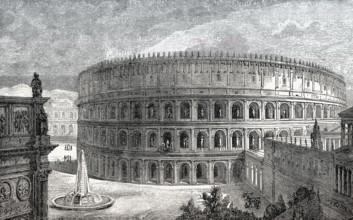 The Colosseum, ancient Amphitheatre, Rome, Italy, Reconstruction, Europe