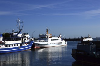 Old Port in the Town Cuxhaven, Lower Saxony, Germany, Europe
