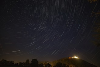 Startrails over Bogen, Lower Bavaria