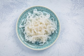 Shirataki noodles - gelatinous traditional Japanese noodles made from the konjac yam, carbohydrate