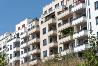 Newly built homes seen in Berlin, Germany, Europe