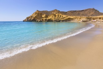 Cocedores beach in Murcia near Aguilas at Mediterranean sea of spain