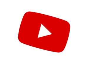 Rotated to right, Red YouTube logo, Internet, Logo