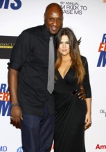 Lamar Odom and Khloe Kardashian at the 19th Annual Race To Erase MS held at the Hyatt Regency