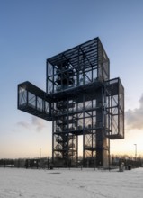 Indem near Düren, Indemann observation tower, designed by Maurer United Architects in 2008