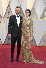 Jessica Biel and Justin Timberlake at the 89th Annual Academy Awards held at the Hollywood and