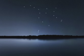 Ursa Major star constellation, Night sky, Cluster of stars, Deep space, Great Bear constellation