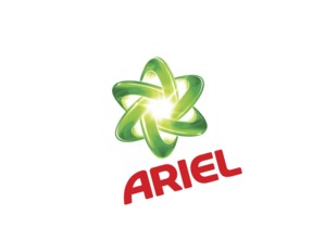 Rotated to left, Ariel Logo, Cosmetics, Logo
