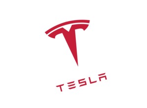 Nach links gedreht, Logo Tesla, Logo
