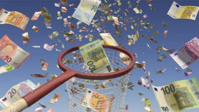 Symbolic image on the subject of money, winning the lottery, wealth, etc