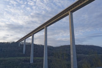 Kochertal bridge, motorway bridge, bridge pier, bridge, motorway, A6, Braunsbach-Geislingen,
