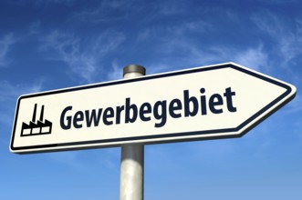 Signpost commercial area