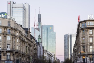 FRANKFURT, GERMANY, NOVEMBER 26: The Commerzbank tower in Frankfurt, Germany on November 25, 2013.