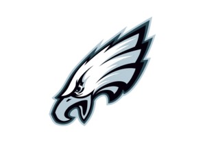 Nach links gedreht, Logo Philadelphia Eagles, Logo
