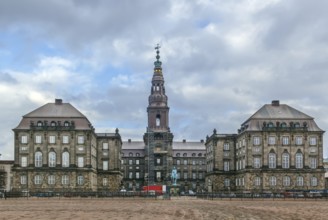 Christiansborg Palace in central Copenhagen, is the seat of the Danish Parliament, the Danish Prime