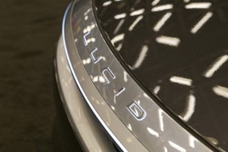 Salon Automobile 2025, Lucid car emblem, Convention Centre, Montreal, Province of Quebec, Canada,
