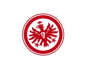 Rotated to left, Eintracht Frankfurt logo, Soccer, Logo