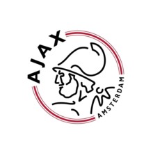 Rotated to left, Colors Ajax Logo, Soccer, Logo
