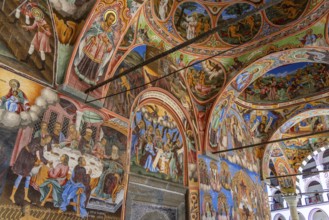 Rila Monastery, the largest Eastern Orthodox monastery in Rila Mountains, Bulgaria, Europe