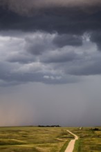 Storm Clouds Prairie Sky Canada Ominous danger