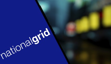 Dhaka, Bangladesh- 5 Dec 2024: National grid logo is displayed on smartphone. National Grid plc is