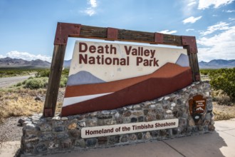 Sign Death Valley National Park, California, USA, North America