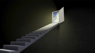 Symbolic image on the theme of hope, advancement, career, etc