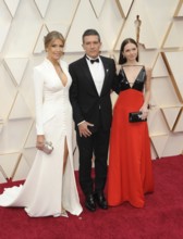 Nicole Kimpel, Antonio Banderas and Stella Banderas at the 92nd Academy Awards held at the Dolby