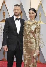 Jessica Biel and Justin Timberlake at the 89th Annual Academy Awards held at the Hollywood and