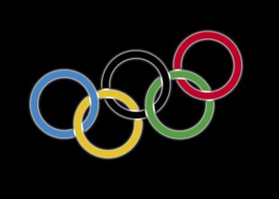 Rotated to left, emblem Olympics, Organisation, Logo