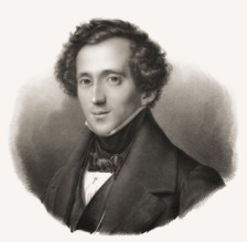 Jakob Ludwig Felix Mendelssohn Bartholdy, 1809, 1847, German composer, pianist and organist