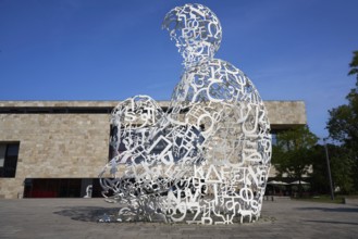 Body of Knowledge, sculpture by Jaume Plensa, Theodor W. Adorno-Platz, Westend Campus, Goethe