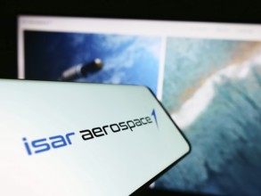 Stuttgart, Germany, 04-02-2023: Smartphone with logo of company Isar Aerospace Technologies GmbH on