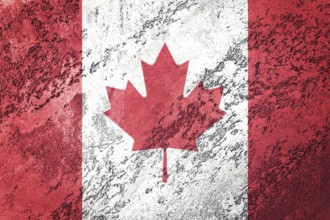 Grunge Canada flag. Canada