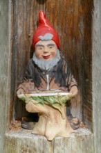 Old garden gnome, Berchtesgaden, Berchtesgadener Land, Upper Bavaria, Bavaria, Germany, Europe