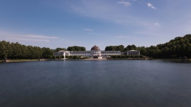Parkhotel im Bürgerpark, long exposure, Bremen, Germany, Europe