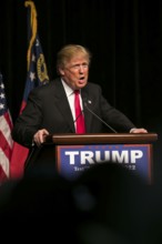21 February 2016: Republican Presidential candidate Donald Trump speaks to several thousand