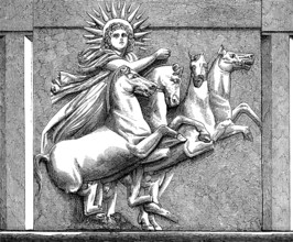 Helios, the god of lightin Greek mythology