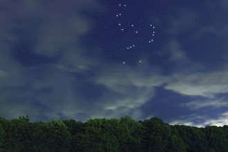Orion star constellation, Night sky, Cluster of stars, Deep space, Hunter constellation