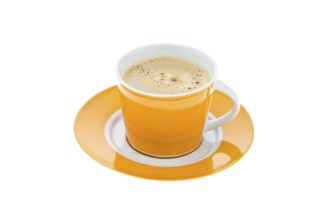 A cup of coffee. A cup of coffee isolated on white background. Cup of coffee isolated on white