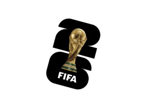 Turned to the right, World Cup 2026 logo, sports leagues, logo
