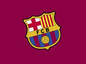 Rotated to left, Barcelona logo colors, Soccer, Logo