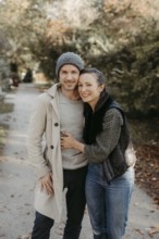 Couple, 40+, in the park