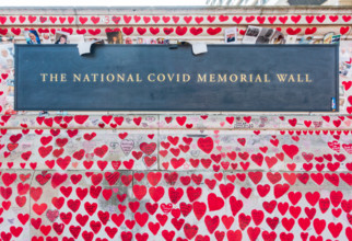 National Corona Memorial Wall in memory of the victims of the pandemic, London, England, United