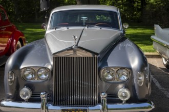 Grosse Pointe Shores, Michigan - A 1965 Rolls Royce Silver Cloud III was on display for the media