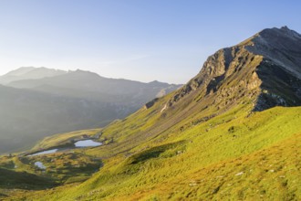 Sunrise in the Mountains at Hochalpenstraße, view from Fuscher Törl, Pinzgau, Salzburg, Austria,