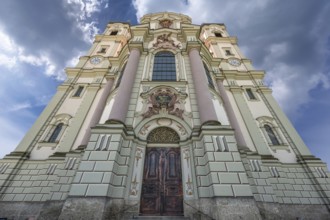 East towers of the Basilica of St Alexander and St Theodore, Ottobeuren, Unterallgäu, Bavaria,